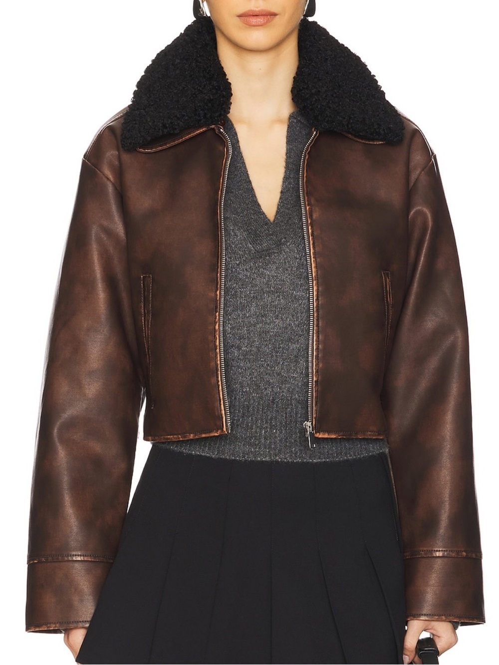 MORE TO COME ❤️‍🔥 LEXI FAUX LEATHER JACKET NWT SIZE SMALL